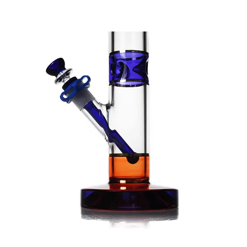 PHX 10" Straight Tube Blood Drip Water Pipe [CXVI] Blue