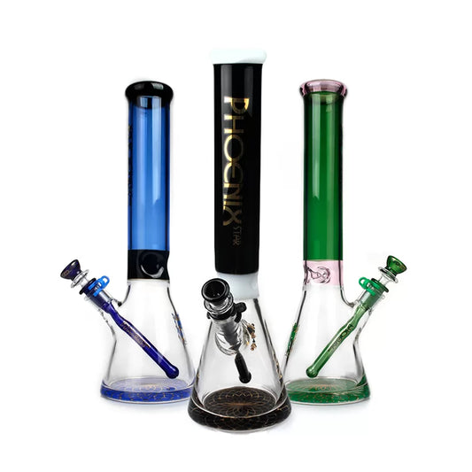 PHX 16" 7mm Beaker Water Pipe [3C3X-V] Green